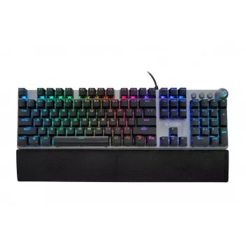 Kabelgebundene mechanische Gaming-Tastatur IBOX AURORA K-4 — QWERTY, 108 Tasten, einstellbare LED-Hintergrundbeleuchtung, wasserdicht, USB, 1,6 m Kabel