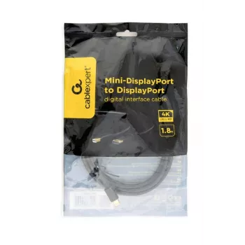 GEMBIRD Mini DisplayPort auf DisplayPort digitales Schnittstellenkabel 2.0m - Schwarz
