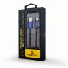 GEMBIRD Premium Jeans (denim) Type-C USB-Kabel mit Metallsteckern, 1 m, Blau