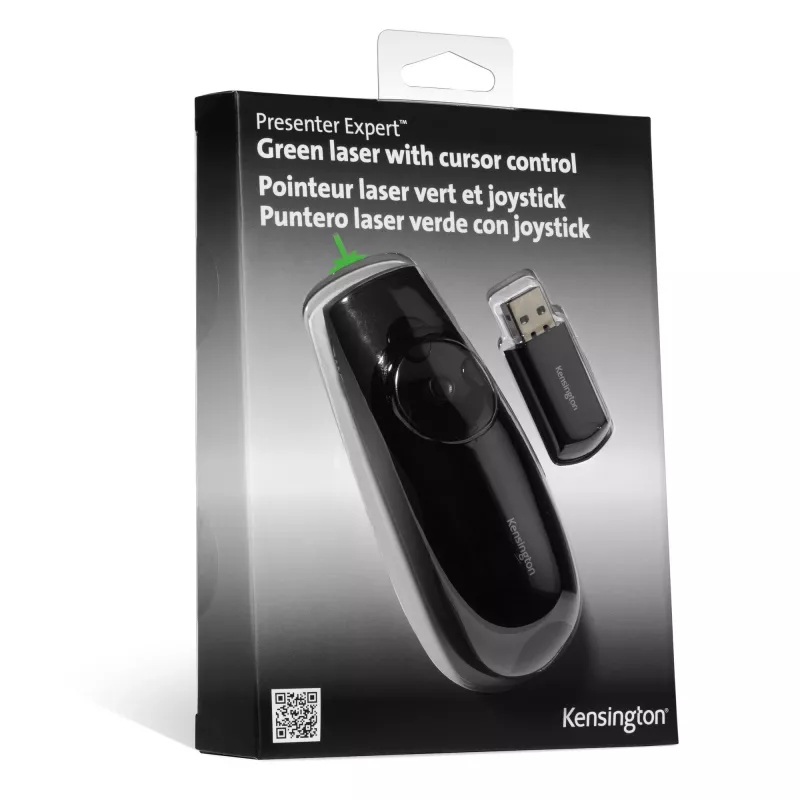 Kensington Presenter Expert – Kabellose Cursorsteuerung mit grünem Laser