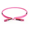DIGITUS Glasfaser-Patchkabel, LC auf LC Multimode OM4 - 3m; Duplex, Farbe RAL4003, Länge 3m