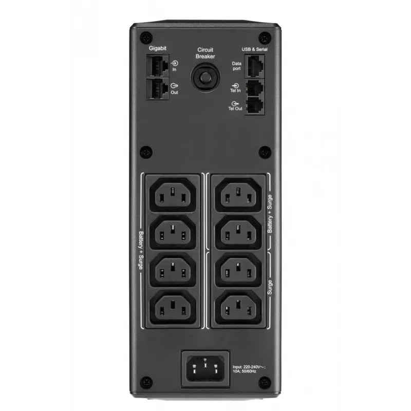 APC Back-UPS Pro, 1300VA/780W, Tower, 230V, 8x IEC C13 Steckdosen, AVR, LCD, benutzerwechselbare Batterie