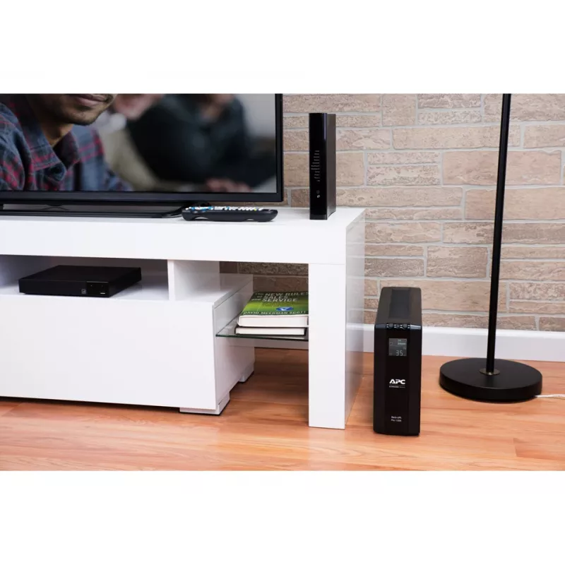 APC Back-UPS Pro, 1300VA/780W, Tower, 230V, 8x IEC C13 Steckdosen, AVR, LCD, benutzerwechselbare Batterie