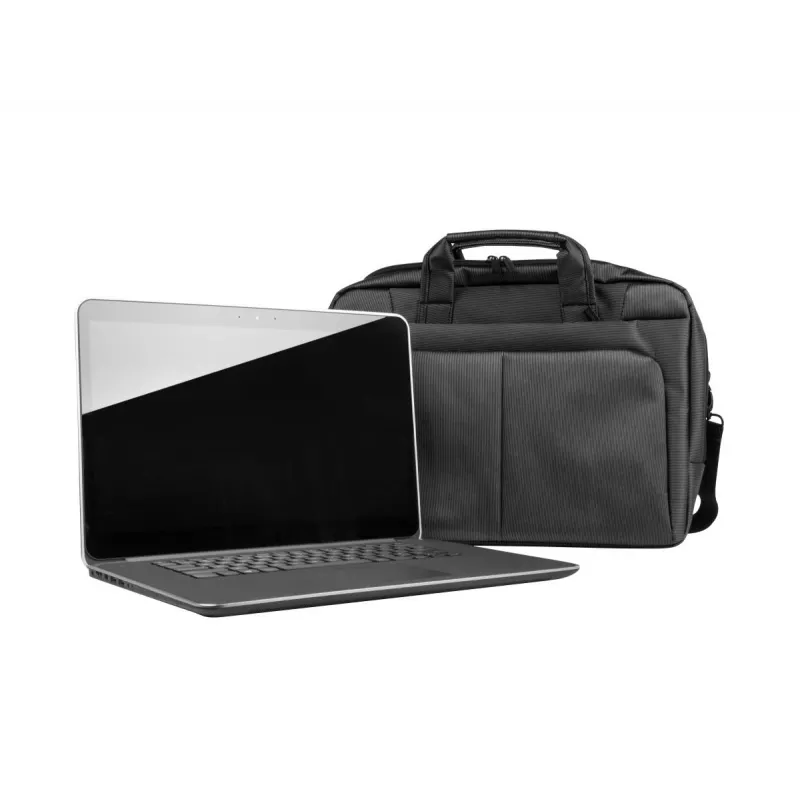 Aktentasche NATEC Gazelle 39,6 cm (15,6 Zoll) Nylon, 2 Fächer, Schultergurt, schwarz