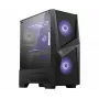 MSI MAG FORGE 100M Midi-Tower Gaming-Gehäuse 'Schwarz, 2x 120mm RGB PWM Lüfter, 1x 120mm Lüfter, 1-6 RGB Hub, gehärtete Glasscheibe, ATX, mATX, mini-ITX'