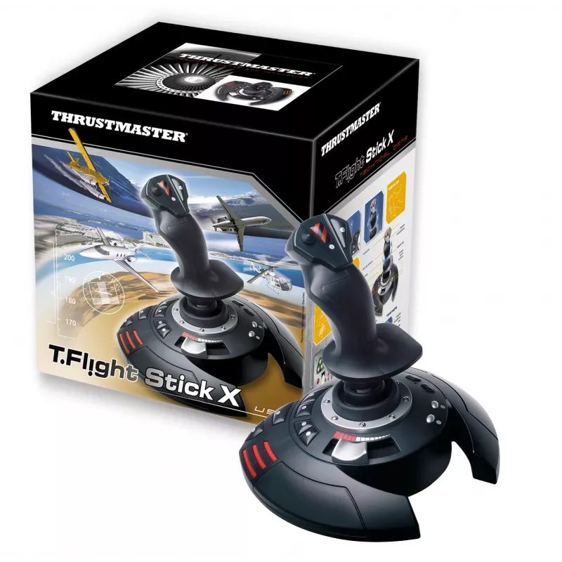 Thrustmaster T.Flight Stick X Schwarz, Red, Silver USB Joystick Analogue PC, Playstation 3