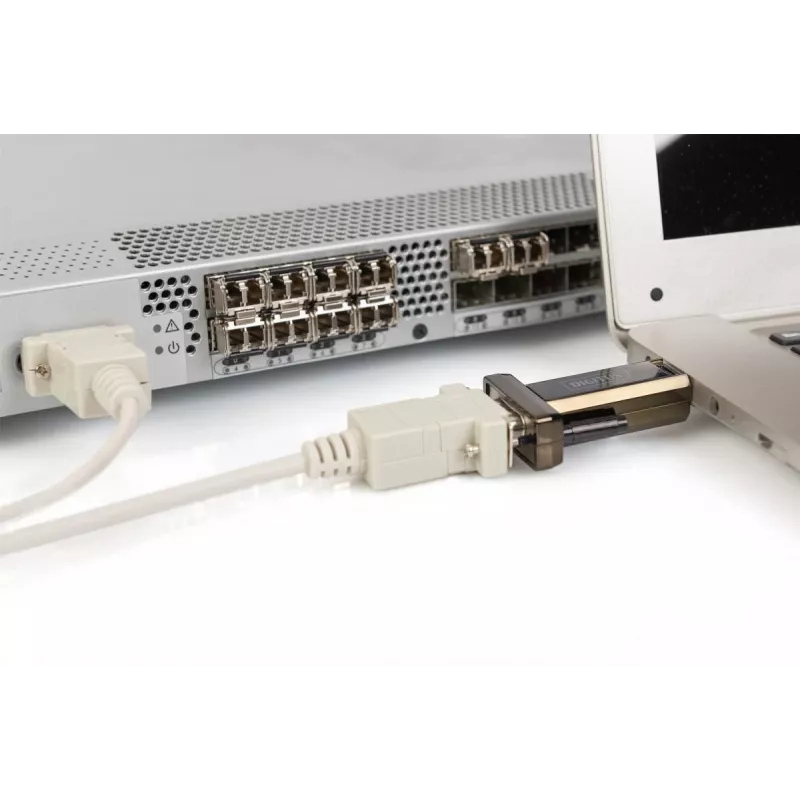 DIGITUS USB 2.0 auf Seriell Konverter, DSUB 9M inkl. USB A Kabel 80cm