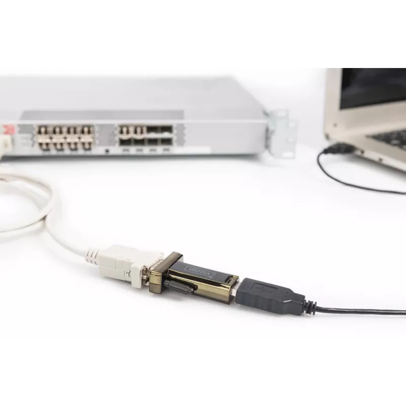 DIGITUS USB 2.0 auf Seriell Konverter, DSUB 9M inkl. USB A Kabel 80cm