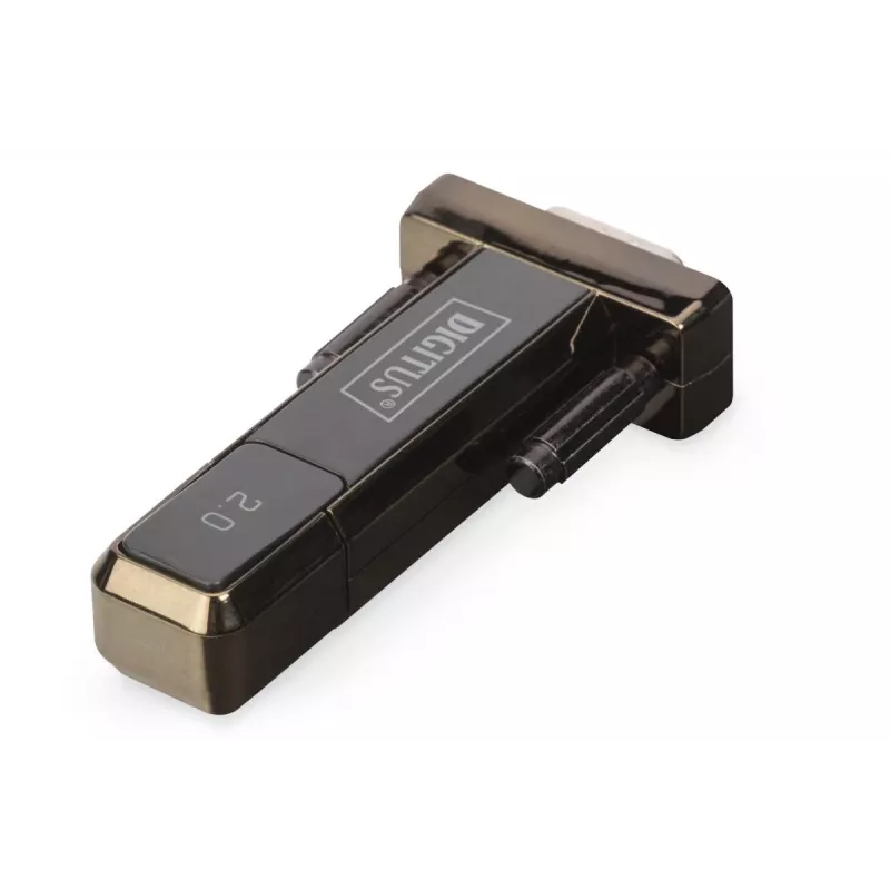 DIGITUS USB 2.0 auf Seriell Konverter, DSUB 9M inkl. USB A Kabel 80cm