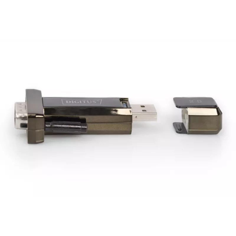 DIGITUS USB 2.0 auf Seriell Konverter, DSUB 9M inkl. USB A Kabel 80cm