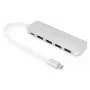 DIGITUS USB-C HUB 4-Port PD 4x USB 3.0, 1x PD Charging, Grau