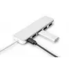 DIGITUS USB-C HUB 4-Port PD 4x USB 3.0, 1x PD Charging, Grau