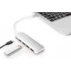 DIGITUS USB-C HUB 4-Port PD 4x USB 3.0, 1x PD Charging, Grau