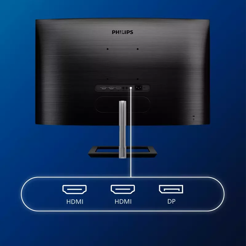 Philips E Line 328E1CA/00 Computer Monitor 80 cm (31,5 Zoll) 3840 x 2160 Pixel 4K Ultra HD LCD Schwarz