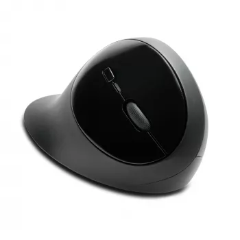 Kensington Pro Fit Ergo Wireless Mouse – Schwarz, rechtshändig, RF Wireless + Bluetooth, 1600 DPI, Schwarz