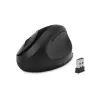 Kensington Pro Fit Ergo Wireless Mouse – Schwarz, rechtshändig, RF Wireless + Bluetooth, 1600 DPI, Schwarz