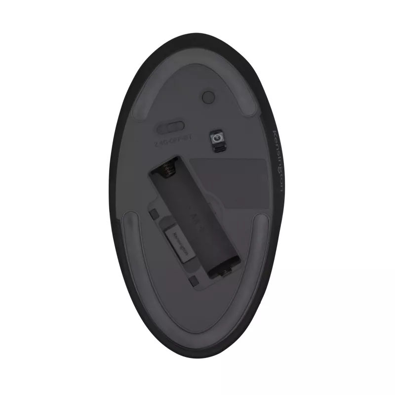 Kensington Pro Fit Ergo Wireless Mouse – Schwarz, rechtshändig, RF Wireless + Bluetooth, 1600 DPI, Schwarz