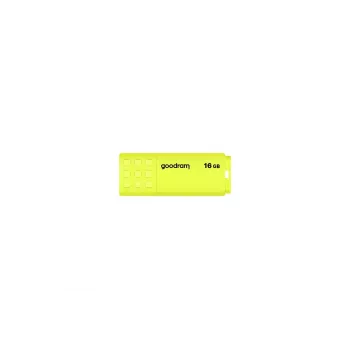 USB-Stick GOODRAM UME2 16 GB, USB 2.0 Typ-A, gelb, 51 × 21 mm