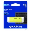 USB-Stick GOODRAM UME2 16 GB, USB 2.0 Typ-A, gelb, 51 × 21 mm