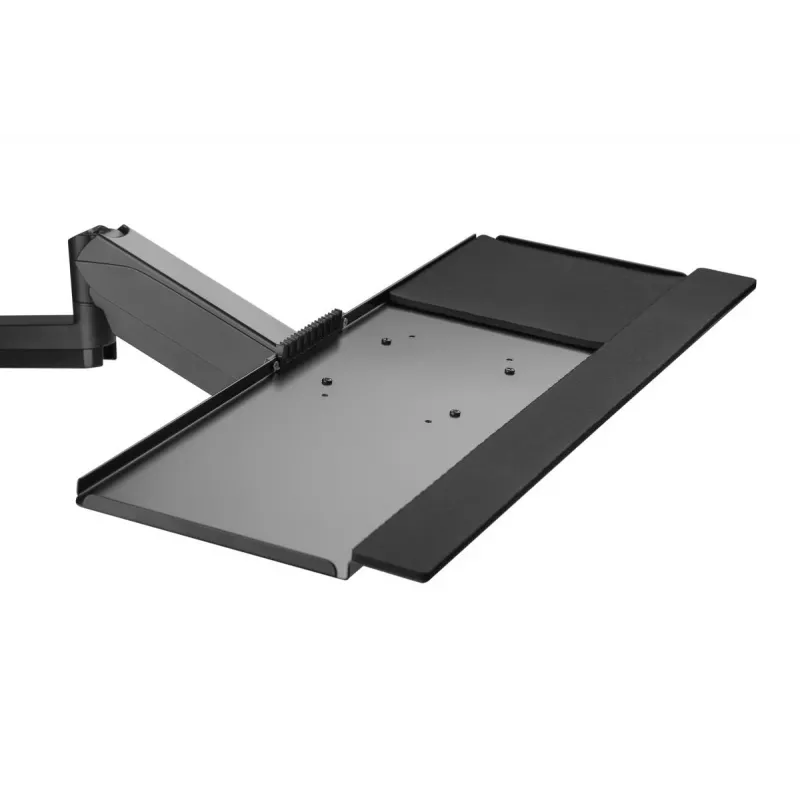 DIGITUS Sitz-Steh-Arbeitsplatz Wandhalterung einzeln, schwarz, max. Traglast: 1-8 kg, max. Bildschirmgröße: 17-32 Zoll