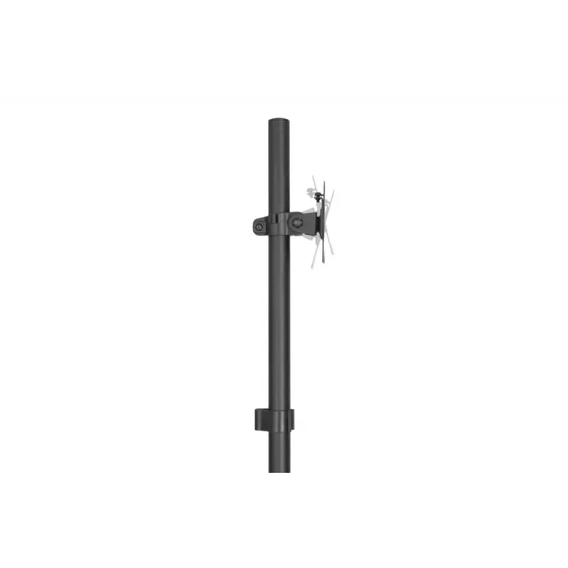 DIGITUS Mobiler Arbeitsplatz (Monitorhalterung, PC-Halter) max. 8 kg Traglast, 32-Zoll-Bildschirm – Schwarz