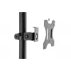 DIGITUS Mobiler Arbeitsplatz (Monitorhalterung, PC-Halter) max. 8 kg Traglast, 32-Zoll-Bildschirm – Schwarz