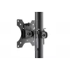 DIGITUS Mobiler Arbeitsplatz (Monitorhalterung, PC-Halter) max. 8 kg Traglast, 32-Zoll-Bildschirm – Schwarz