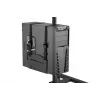 DIGITUS Mobiler Arbeitsplatz (Monitorhalterung, PC-Halter) max. 8 kg Traglast, 32-Zoll-Bildschirm – Schwarz