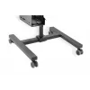 DIGITUS Mobiler Arbeitsplatz (Monitorhalterung, PC-Halter) max. 8 kg Traglast, 32-Zoll-Bildschirm – Schwarz