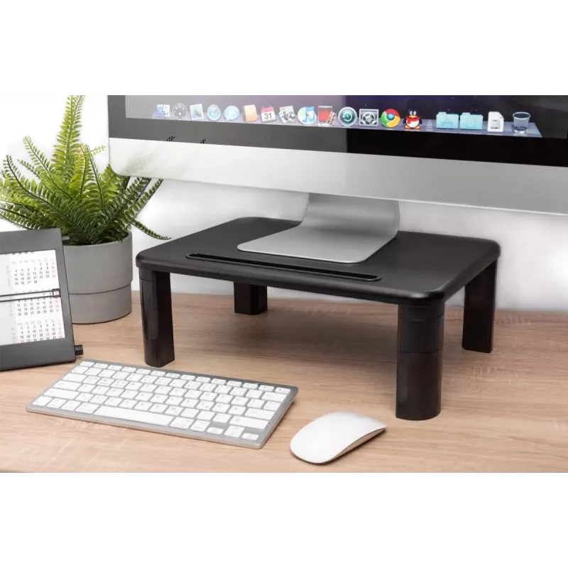 DIGITUS Höhenverstellbarer Tisch-Monitorständer 400x280x143mm; max. Belastung bis 10kg