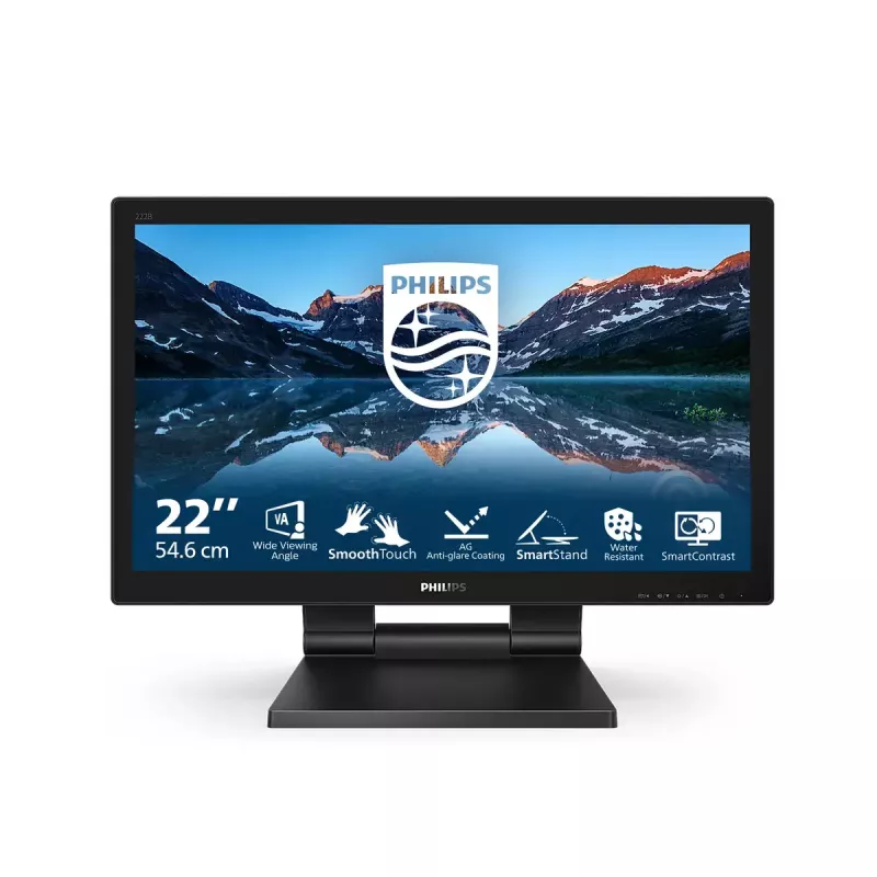 Philips 162B9T/00 Computermonitor 39,6 cm (15,6 Zoll) 1366 x 768 Pixel HD LCD Touchscreen Schwarz