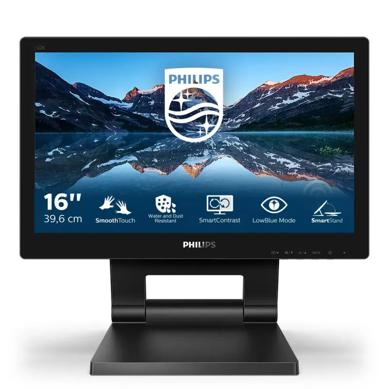 Philips 162B9T/00 Computermonitor 39,6 cm (15,6 Zoll) 1366 x 768 Pixel HD LCD Touchscreen Schwarz