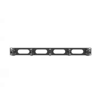 Kabelmanagement-Panel LANBERG AK-1205-B, 1U Metall, 19 Zoll (482,6 mm) Breite, 80 mm Tiefe, schwarz