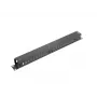 Rack-Kabelführungsblende LANBERG AK-1201-B – 1U Metall, 19 Zoll (48,3 cm), Tiefe 67,5 mm, schwarz