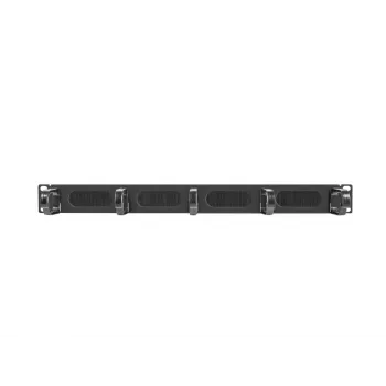 Bürstenleiste LANBERG AK-1203-B — 19 Zoll 1U Metall-Kabelorganisator, schwarz