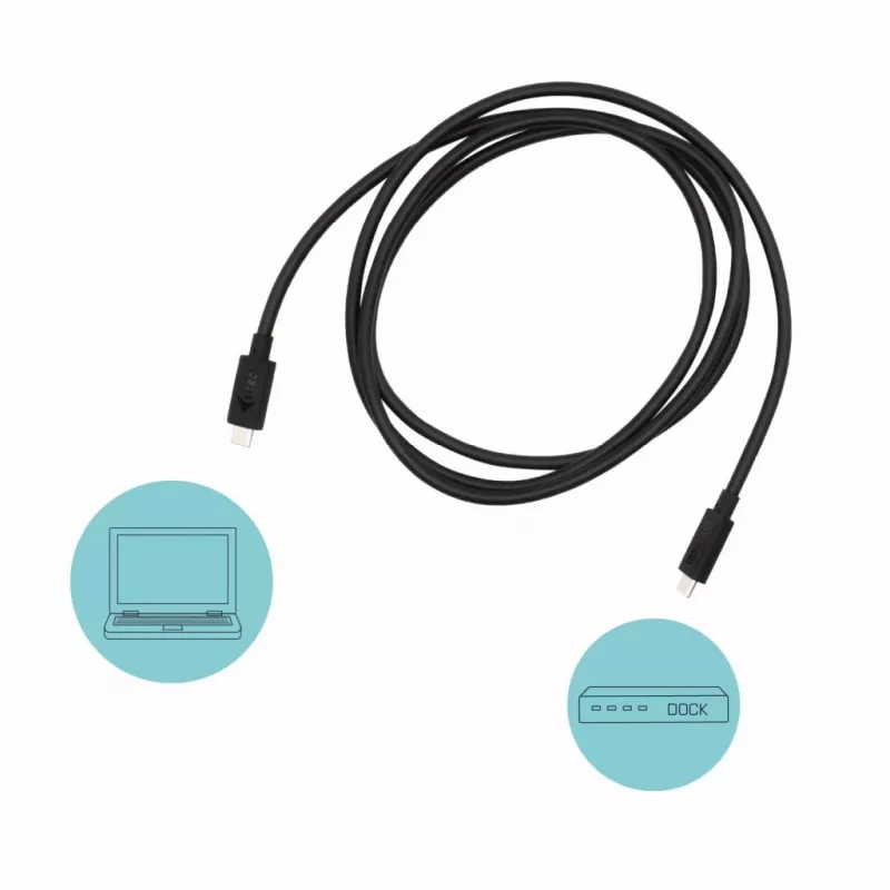 i-tec Thunderbolt 3 – Class Kabel, 40 Gbit/s, 100 W Power Delivery, USB-C-kompatibel, 150 cm