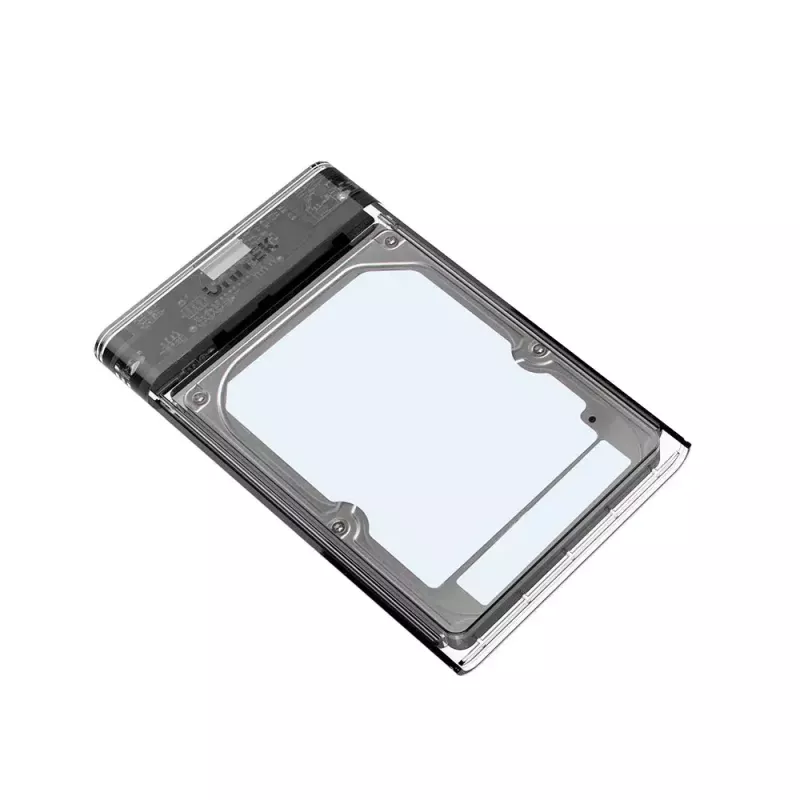 Unitek HDD/SSD-Gehäuse S1103A Transparent für 2,5-Zoll-SATA-III-Laufwerke, USB 3.1 Gen 1 (Micro-USB B)