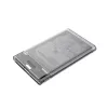 Unitek HDD/SSD-Gehäuse S1103A Transparent für 2,5-Zoll-SATA-III-Laufwerke, USB 3.1 Gen 1 (Micro-USB B)