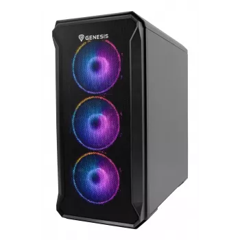 GENESIS Irid 503 ARGB Micro Tower Schwarz, Transparent