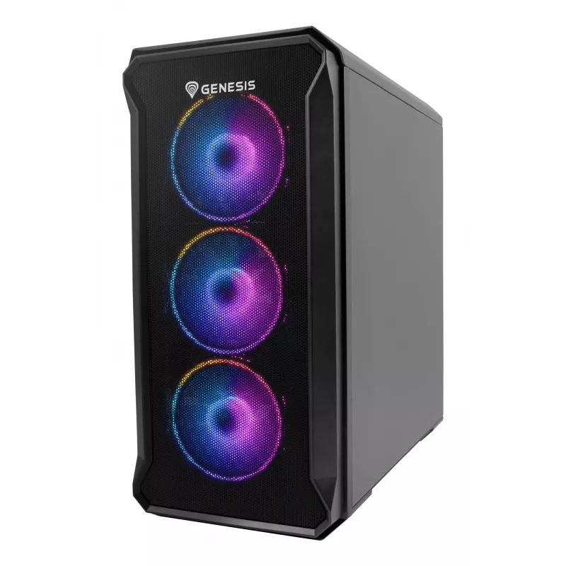 GENESIS Irid 503 ARGB Micro Tower Schwarz, Transparent
