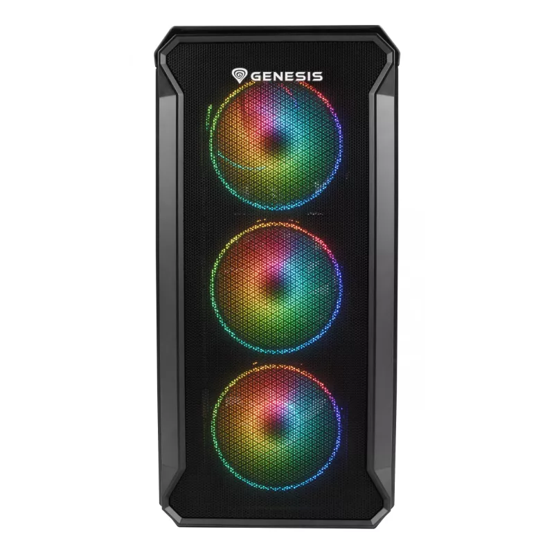 GENESIS Irid 503 ARGB Micro Tower Schwarz, Transparent