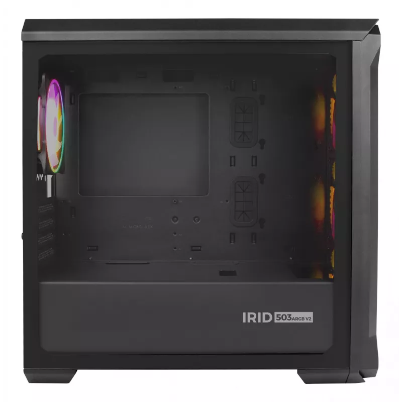 GENESIS Irid 503 ARGB Micro Tower Schwarz, Transparent