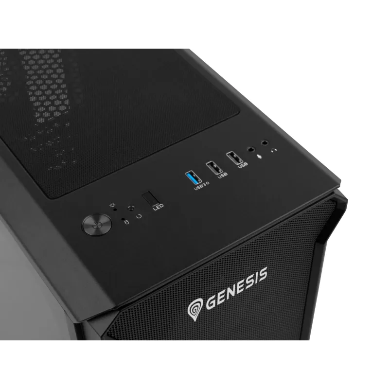 GENESIS Irid 503 ARGB Micro Tower Schwarz, Transparent