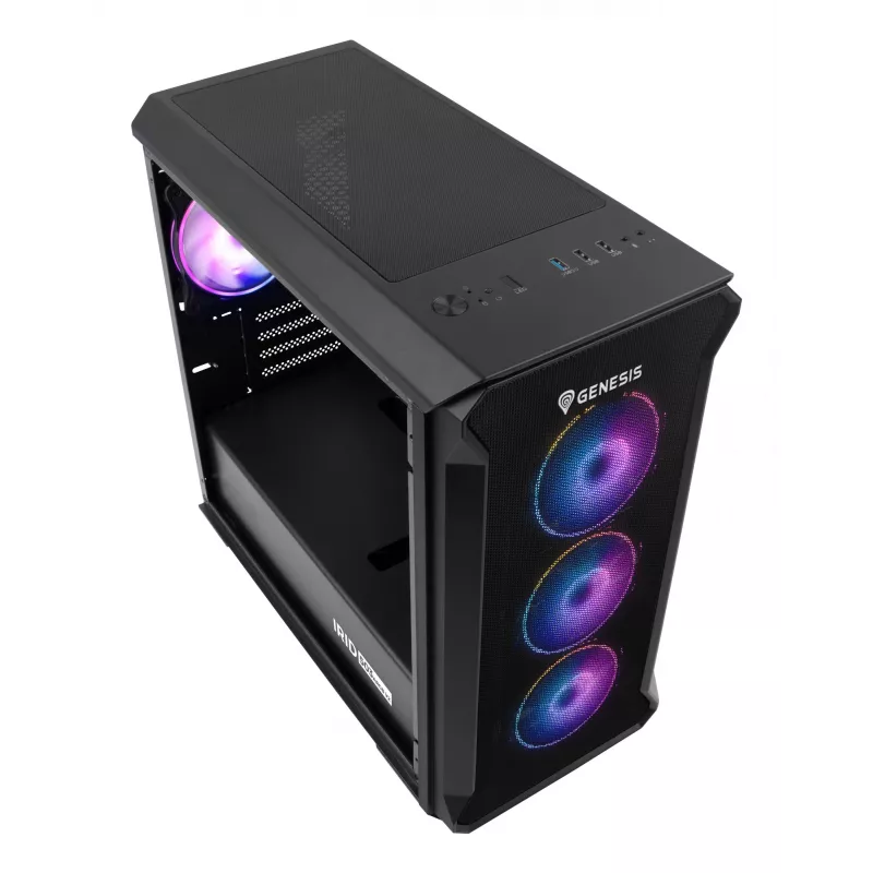 GENESIS Irid 503 ARGB Micro Tower Schwarz, Transparent