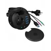 ICY BOX IB-HUB1430 Steckdose Schwarz