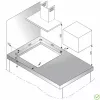 Gas-Herdplatte AMICA PGD6101APR, 4 Kochzonen, mechanische Steuerung