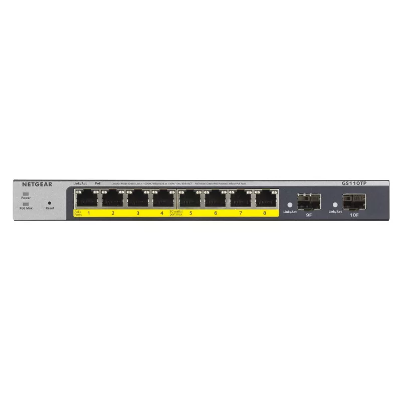 NETGEAR GS110TP Managed L2/L3/L4 Gigabit Ethernet (10/100/1000) Power over Ethernet (PoE) Grau