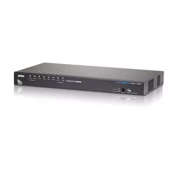 ATEN 8-Port USB - HDMI KVM Switch mit USB-Peripherieanschluss, 1920 x 1200 Pixel, WUXGA, 8,56 W, Schwarz