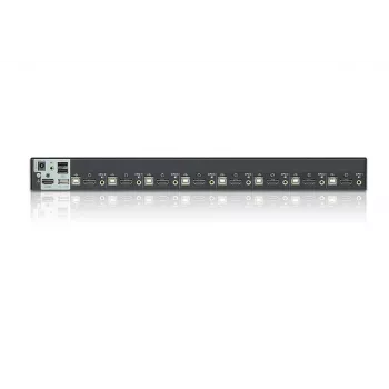 ATEN 8-Port USB - HDMI KVM Switch mit USB-Peripherieanschluss, 1920 x 1200 Pixel, WUXGA, 8,56 W, Schwarz
