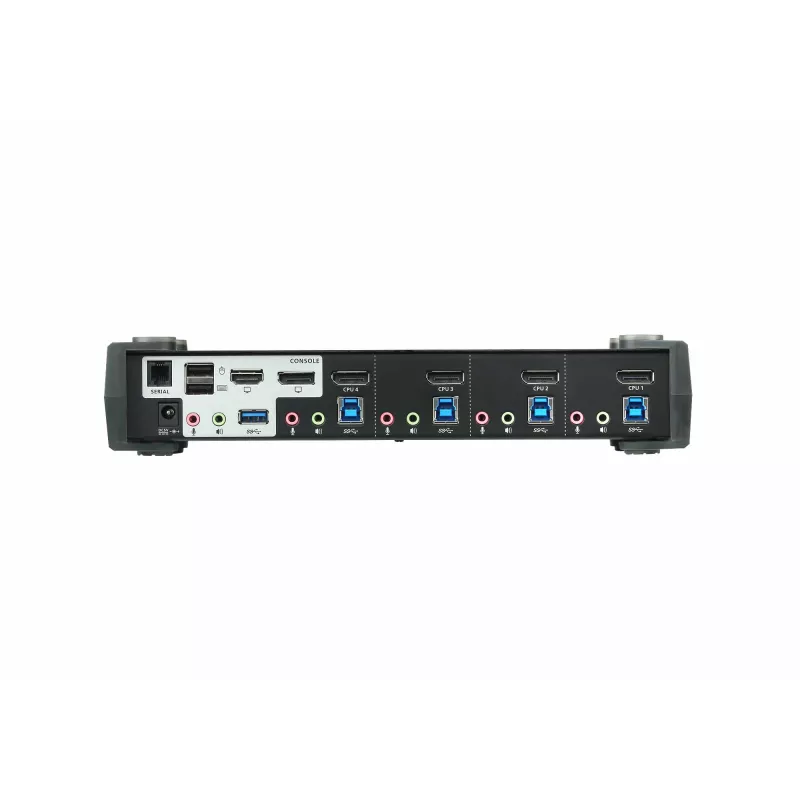 ATEN 4-Port USB 3.0 4K DisplayPort MST KVMP Switch, 4096 x 2160 Pixel, 4K Ultra HD, 4,89 W, Schwarz